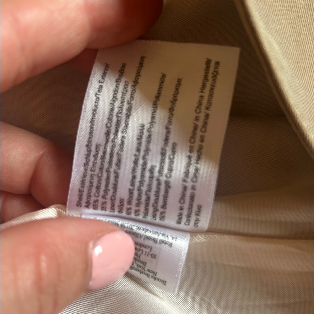 Brooks Brothers Tan Trench Coat - Picture 6 of 6